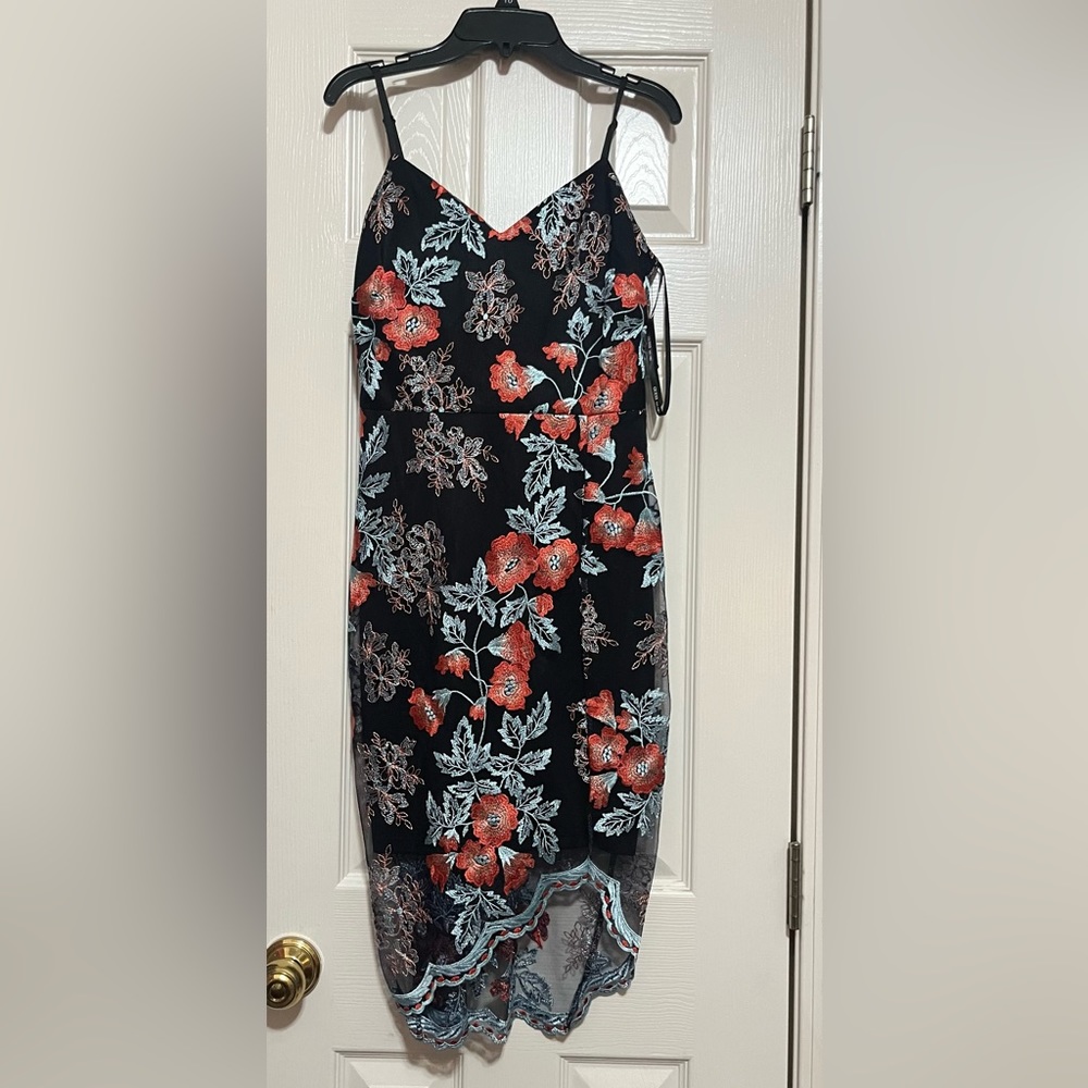 Guess formal floral mid-length dress